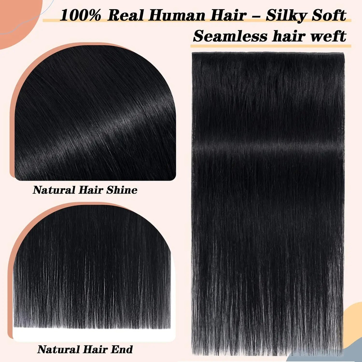 Clips In One Piece Hair Extension