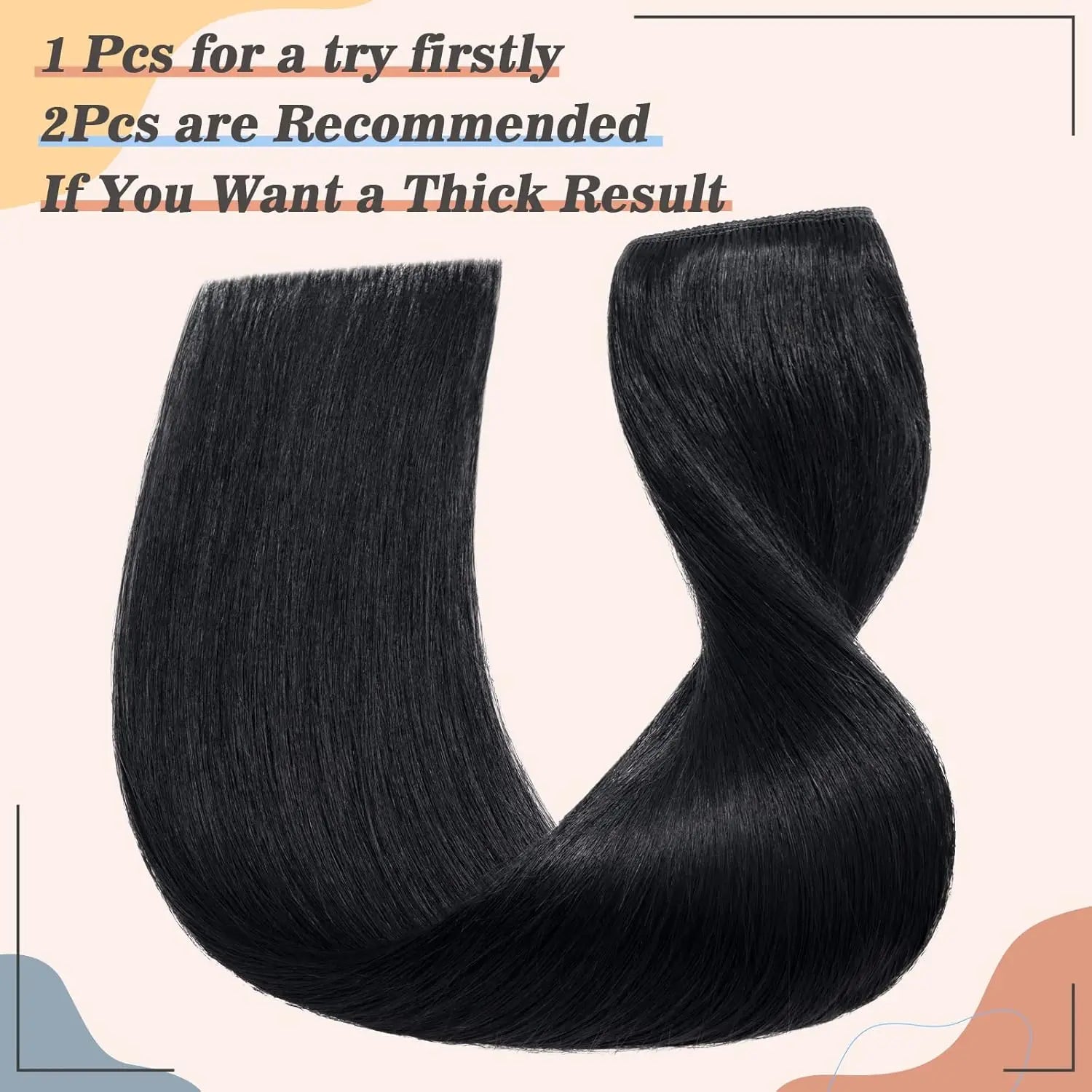 Clips In One Piece Hair Extension
