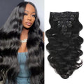 Body Wave Clip in Hair Extensions Human Hair