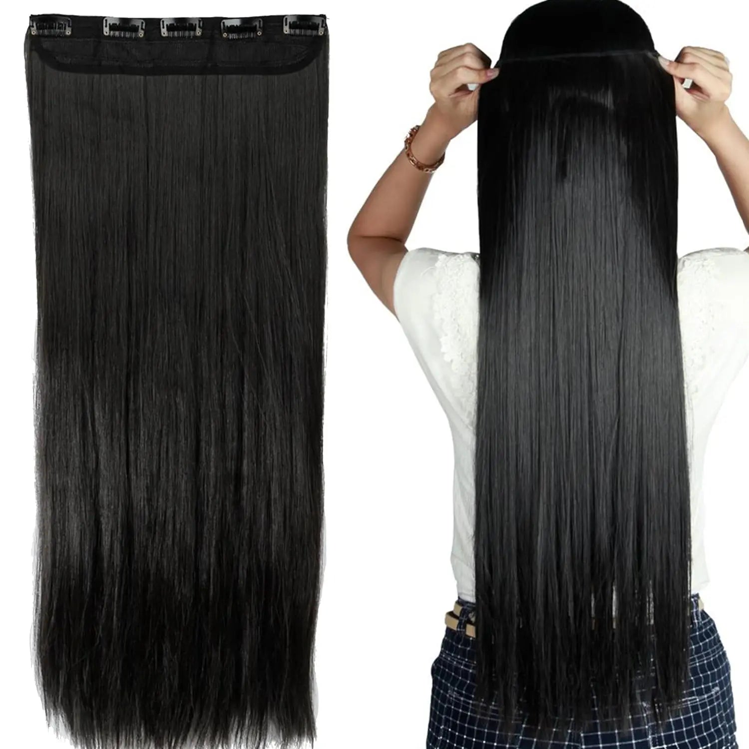 Clips In One Piece Hair Extension