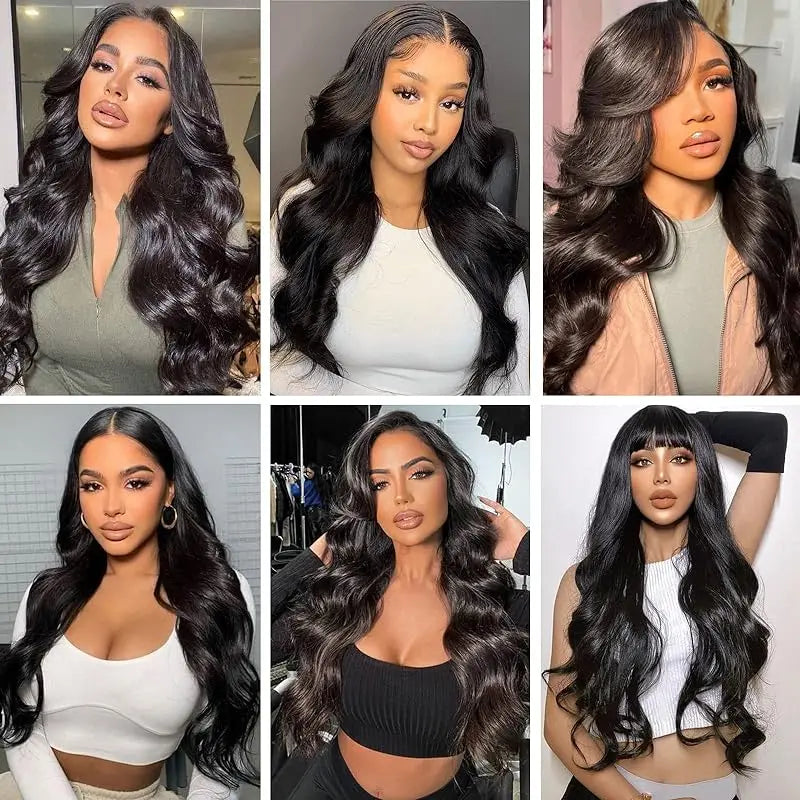 Body Wave Clip in Hair Extensions Human Hair