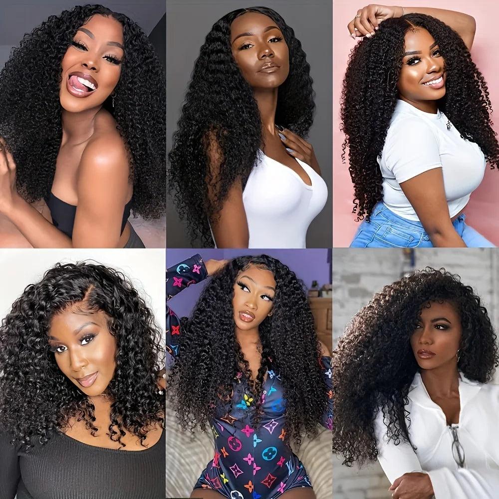 Afro Kinky Curly Clip in Hair Extensions