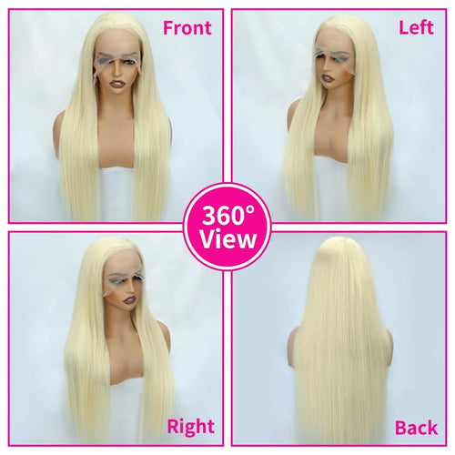 613 Honey Blonde Lace Front Human Hair Wigs