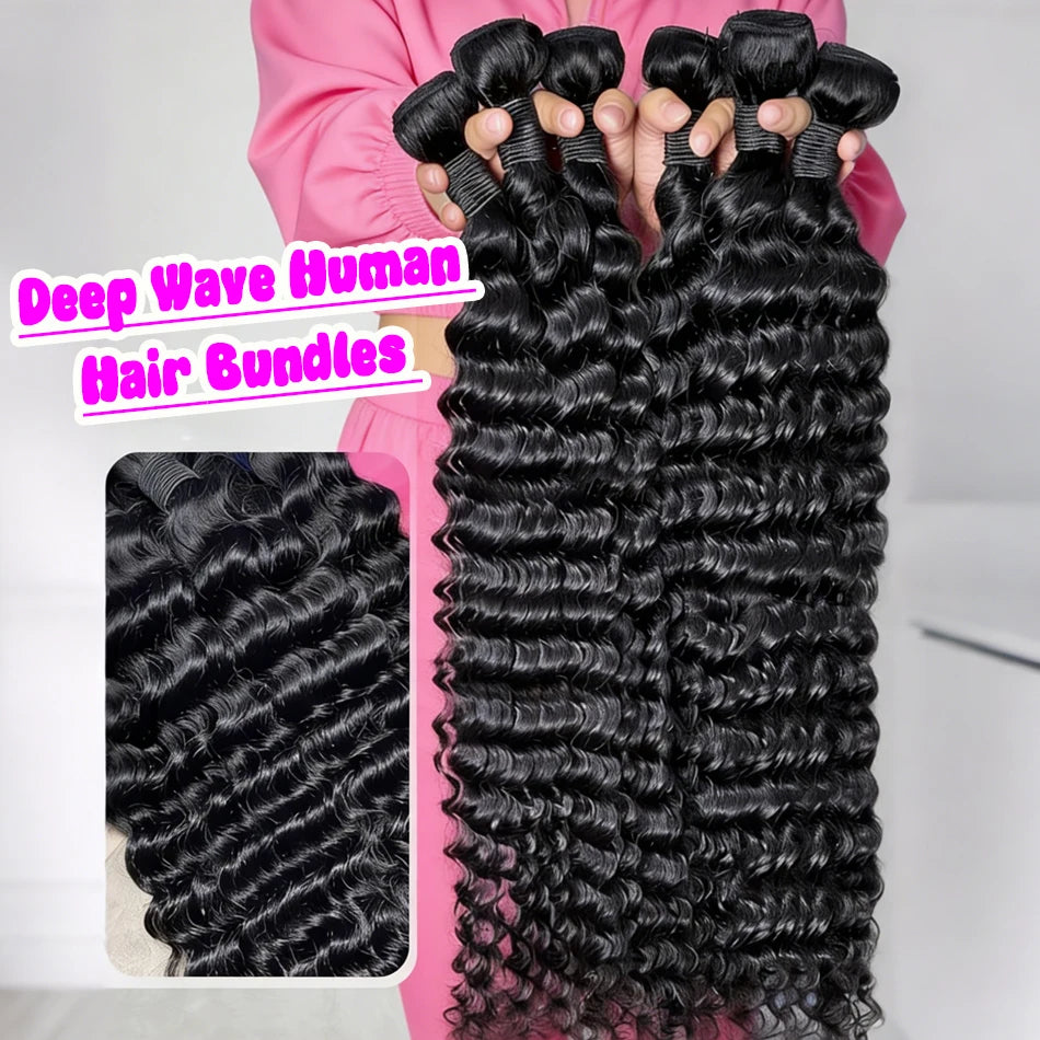 Loose Deep Wave/Water Curly Hair Bundles