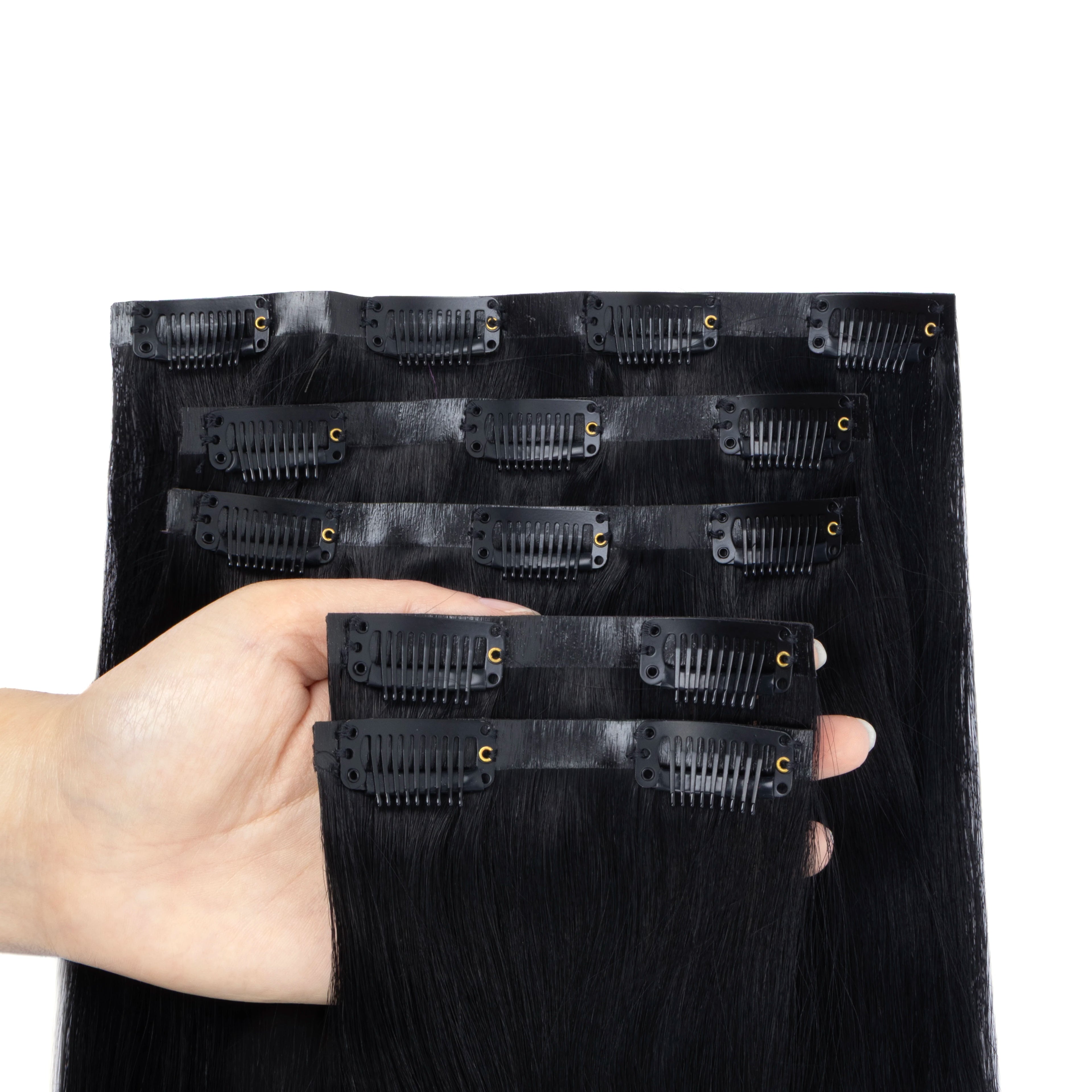Seamless PU Clip in Human Hair Extension