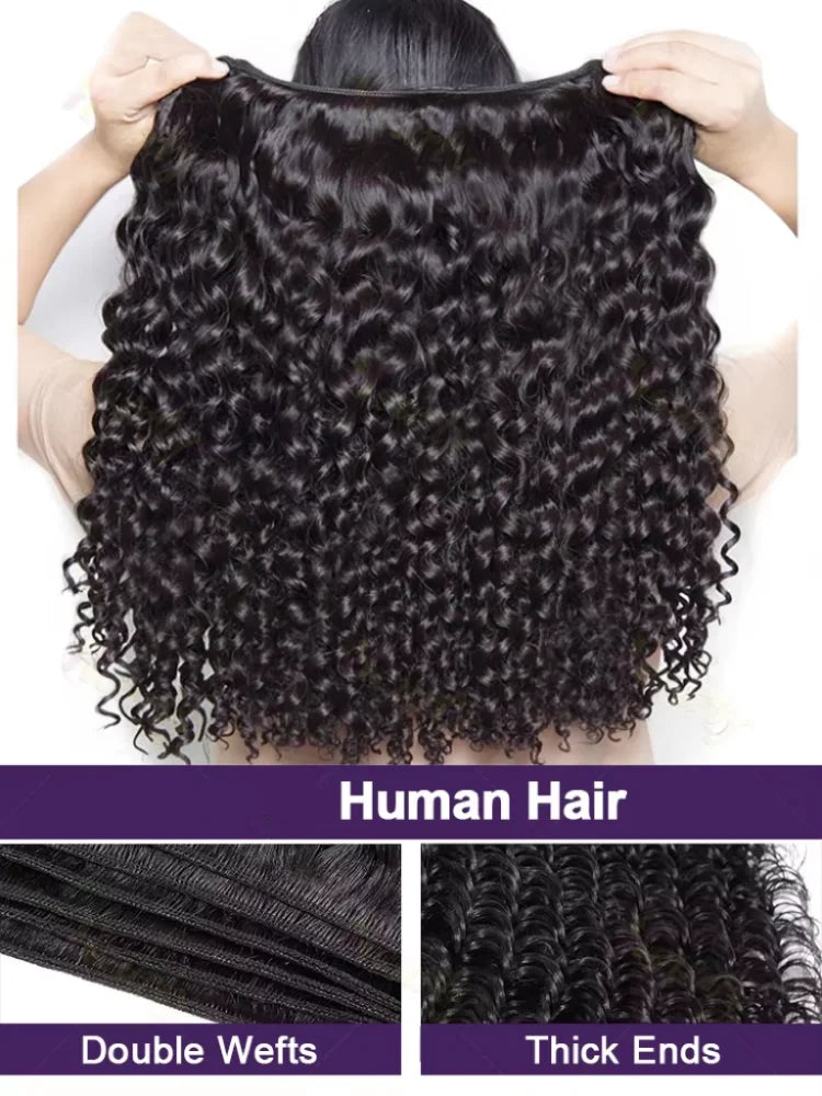 Deep Wave Human Hair Bundles