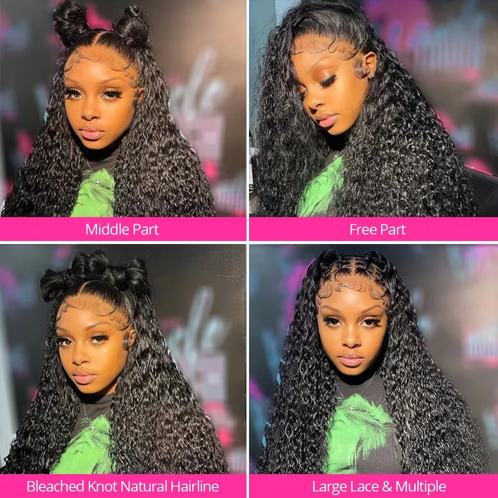 Deep Wave Curly HD Lace Frontal Human Hair Wig