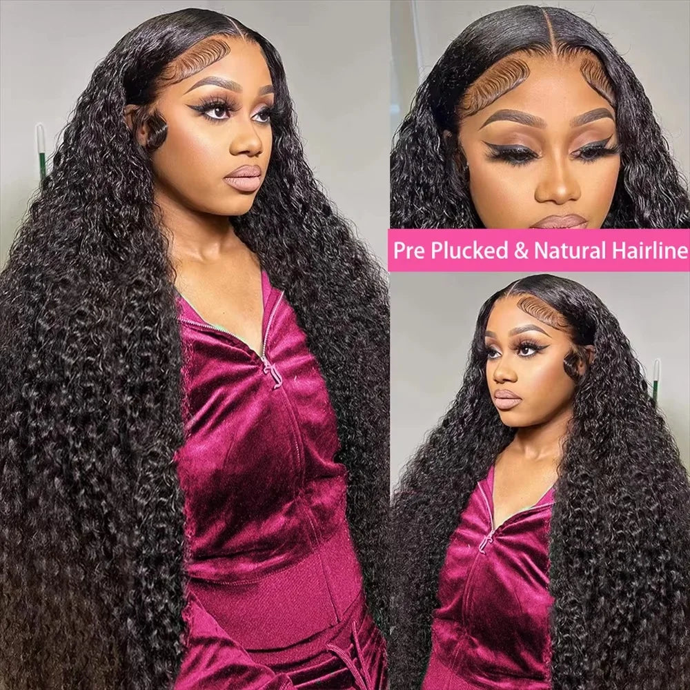 Deep Wave Curly HD Lace Frontal Human Hair Wig