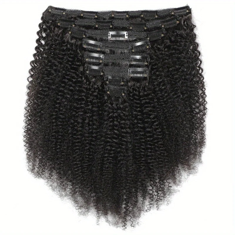 Afro Kinky Curly Clip in Hair Extensions
