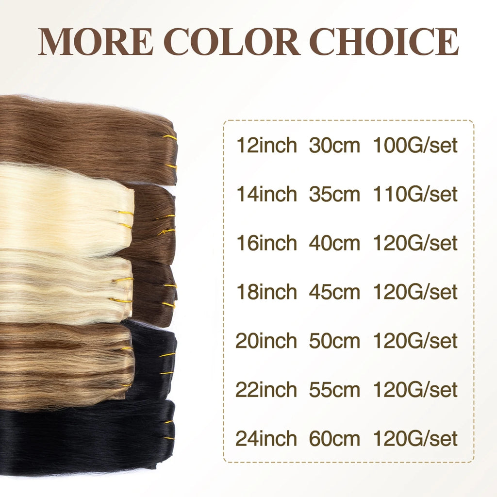 Invisible PU Weft Clip In Extension