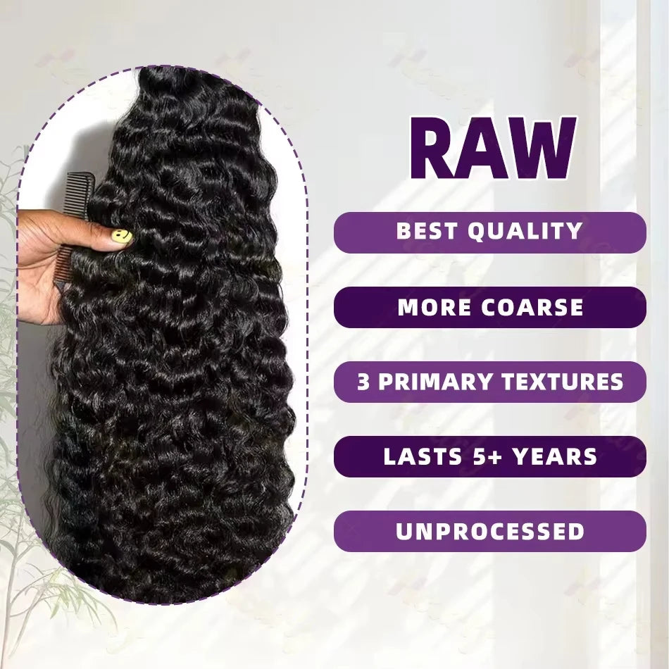 Deep Wave Human Hair Bundles