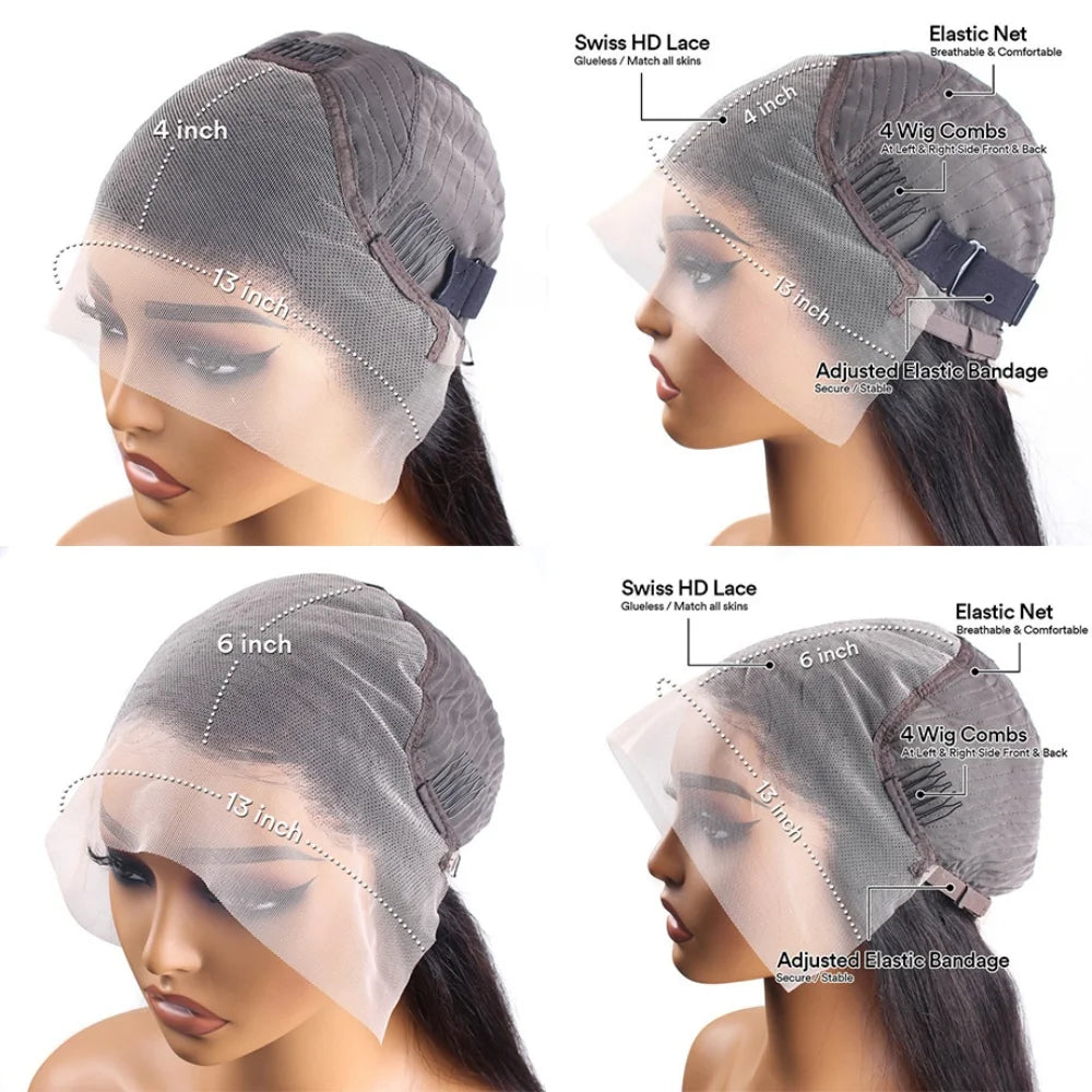 Deep Wave Curly HD Lace Frontal Human Hair Wig