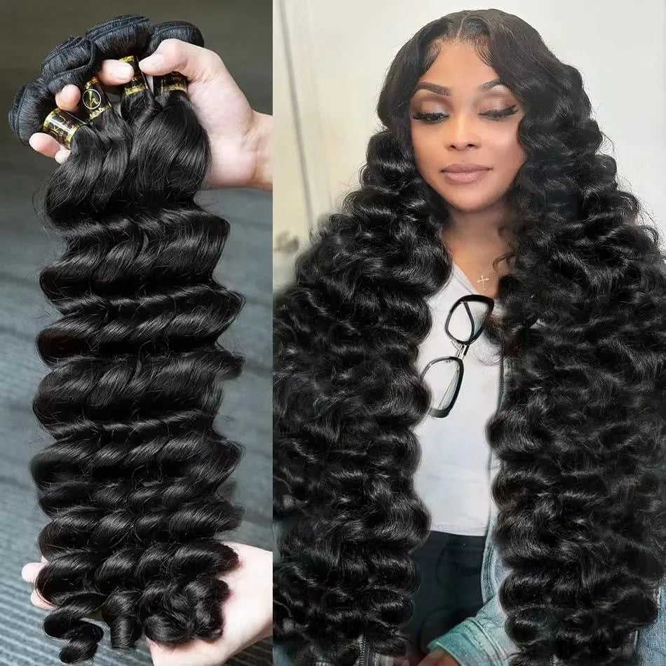 Loose Deep Wave/Water Curly Hair Bundles