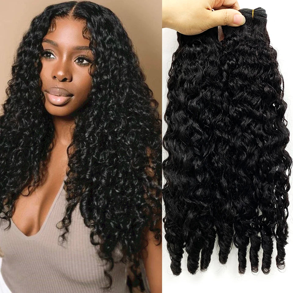 Burmese Curly Human Hair Bundles