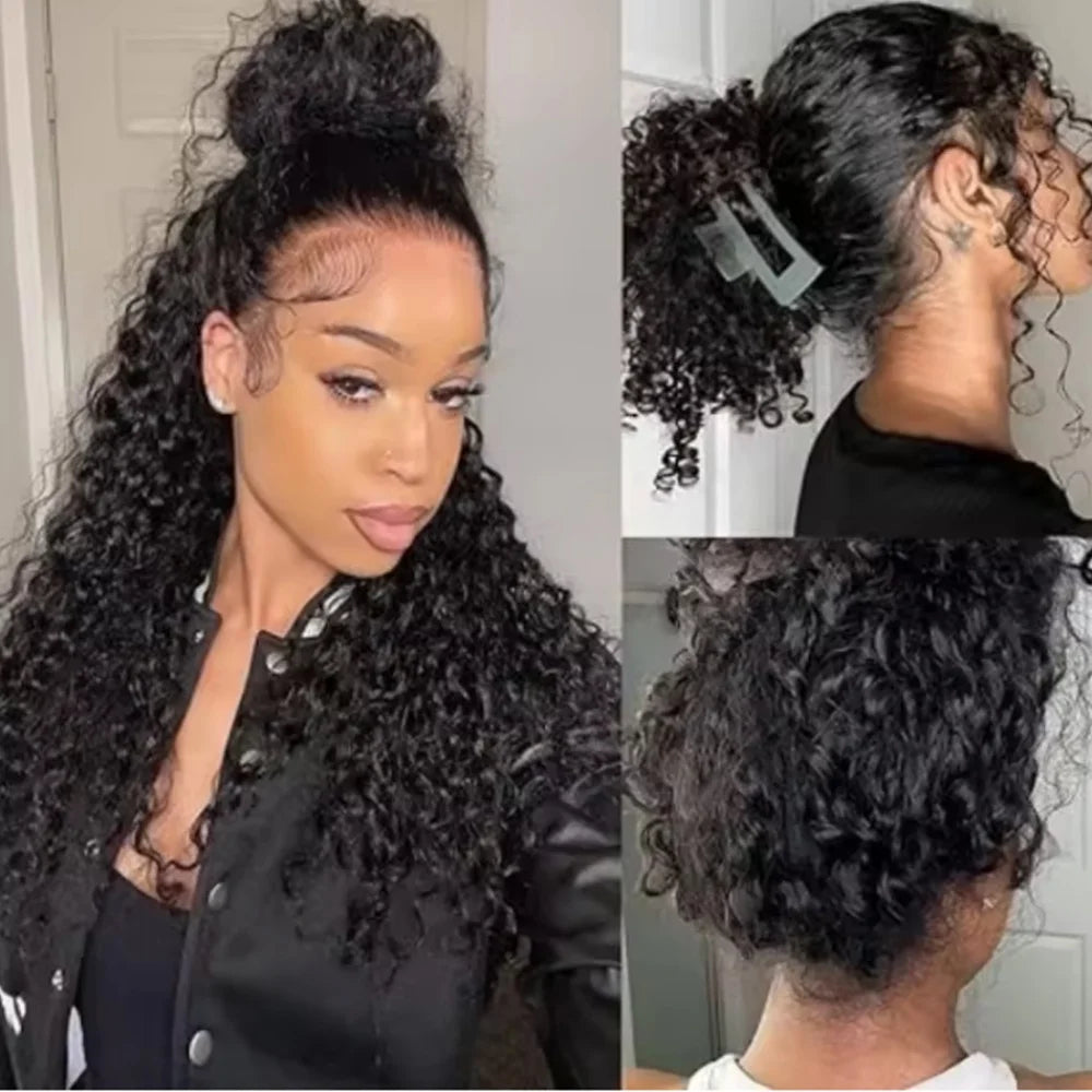 Deep Wave Curly HD Lace Frontal Human Hair Wig