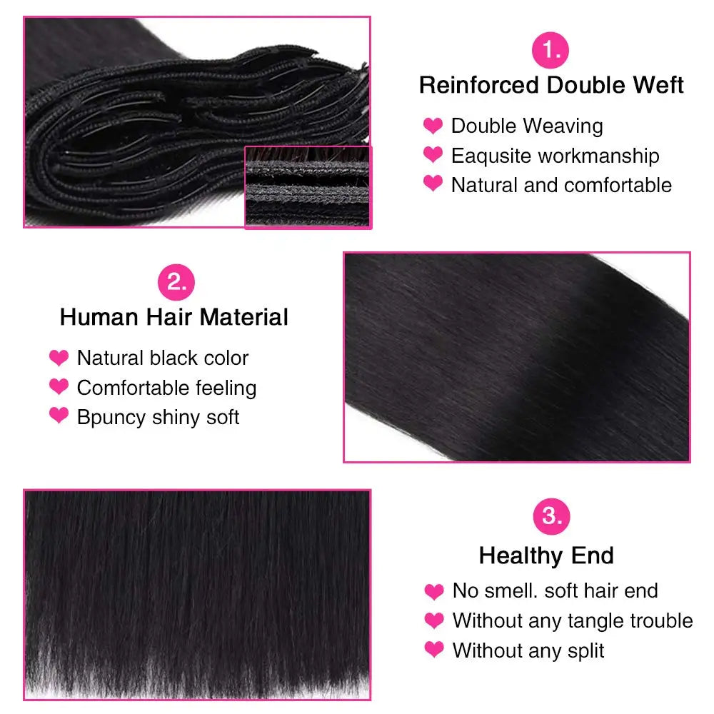Seamless Clip in Hair Extensions