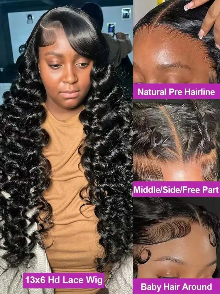 Loose Deep Wave Lace Front Human Hair Wigs
